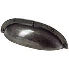 Poignée de meuble, Zamak, bruni, couleur argent
