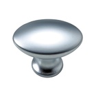 Furniture knob, die-cast zinc, aluminium look