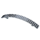 Möbelgriff, ◘──◘ 128 mm, 187 x 22 x 31 mm, Zinkdruckguss, verchromt