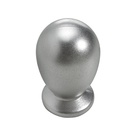 Bouton de meuble, Plastique, aspect aluminium