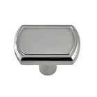 Furniture knob, die-cast zinc, nickel plated