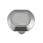 Furniture knob, die-cast zinc, nickel plated