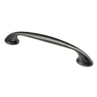 Poignée de meuble, Zamak, bruni, couleur argent