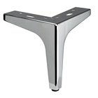 Pied de meuble "Triangle 2", 150 x 130 x 130 mm, Acier, chromé