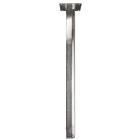 Pied de table, 710 x 50 x 50 mm, Acier, Aspect inox