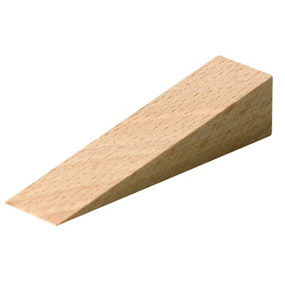 Wooden wedges, 14 x 18 x 65 mm, wood, beech, colourless