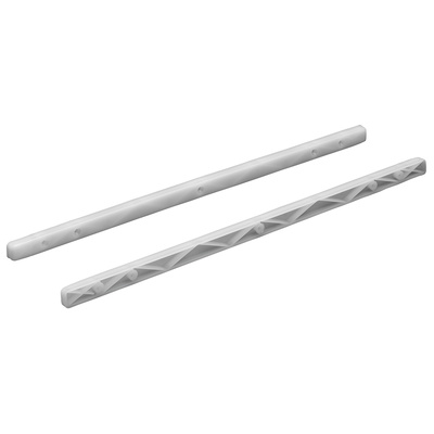 Rail de guidage, 385 x 10 x 15,5 mm, Plastique, blanc