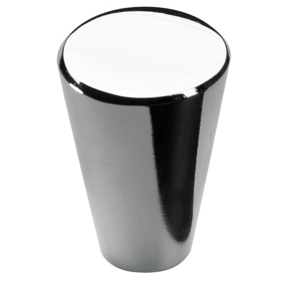 Furniture knob, Ø 20 x 28 mm, die-cast zinc, chrome plated