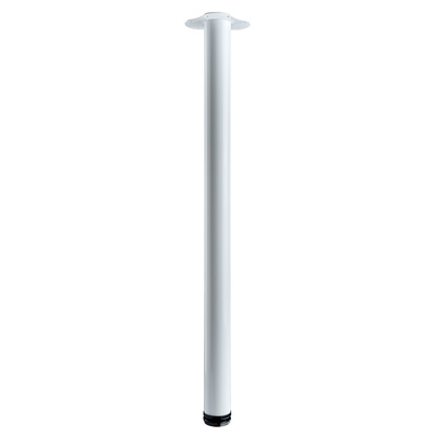 Tischbein Kofi, 900 - 930 x Ø 60 mm, Stahl, weiß