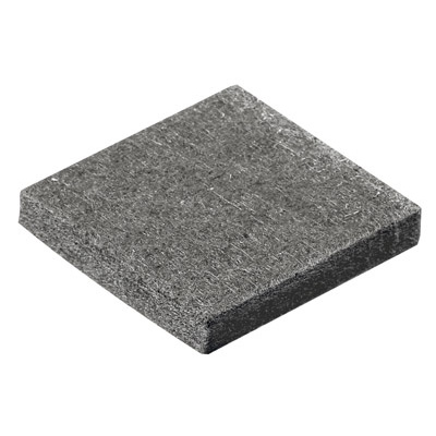 Felt glide, self-adhesive, rectangular, 28 x 28 x 5 mm, synthetic felt, brown