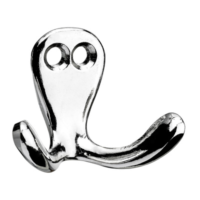 Decorative hook, 42 x 35 x 23 mm, die-cast zinc aluminium look