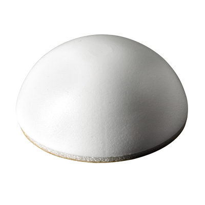 Tampons muraux autocollantes, Ø 22 x 10 mm, Plastique, blanc