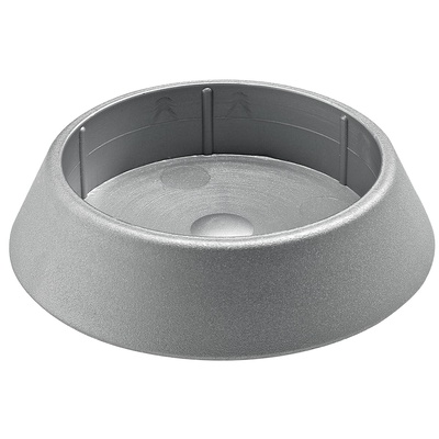 Fußkappe, Ø 60 / 80 mm, Kunststoff, silber