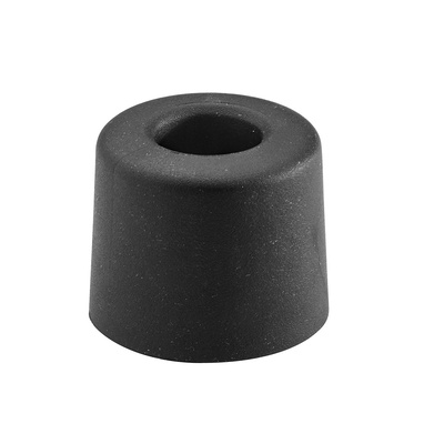 Butée de porte, Ø 30 x 25 mm, Plastique, noir