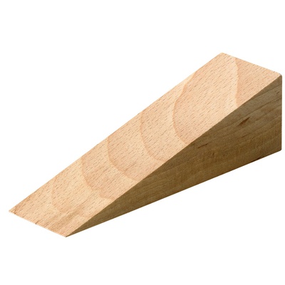 Wooden wedges, 24 x 29 x 90 mm, wood, beech, colourless