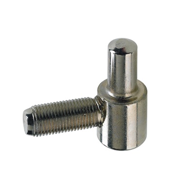 Partie inférieure de paumelle ÖNORM, 19,5 x Ø 16 mm, Acier, nickelée