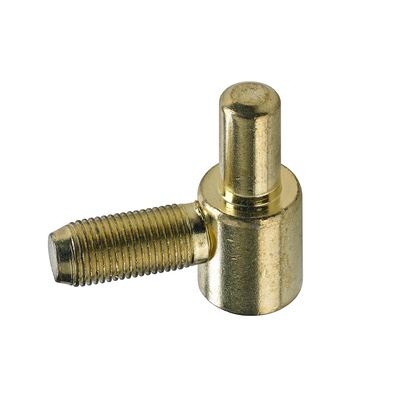 Hinge bottom ÖNORM, 19,5 x Ø 16 mm, steel, brass plated