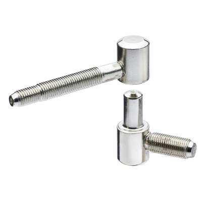 Single pivot hinge ÖNORM, 40 x Ø 16 mm, steel, nickel plated