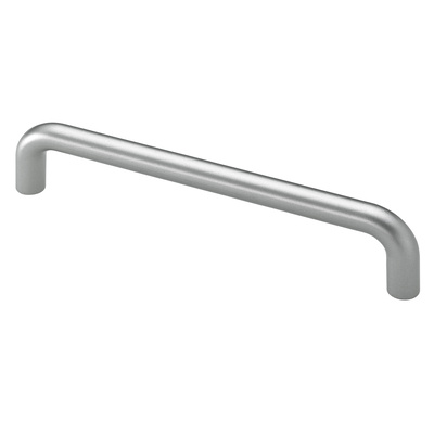 Furniture Handle, ◘──◘ 128 mm, 138 x 10 x 30 mm, steel, nickel plated