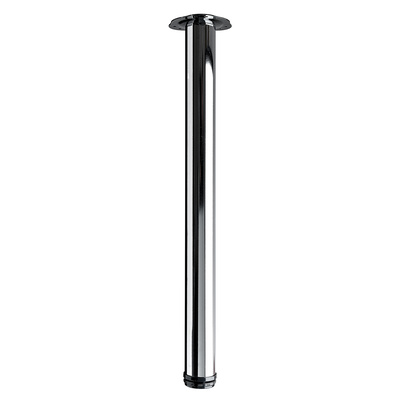 Tischbein, 700 - 730 x Ø 60 mm, Stahl, verchromt