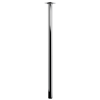 Piètements de table - modèles simples, rond, 700 x Ø 30 mm, Acier, chromé
