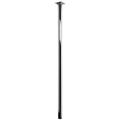 Piètements de table - modèles simples, rond, 900 x Ø 30 mm, Acier, chromé
