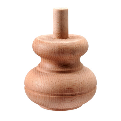 Pieds de meuble en bois, 75 x Ø 80 mm, Bois, Hêtre