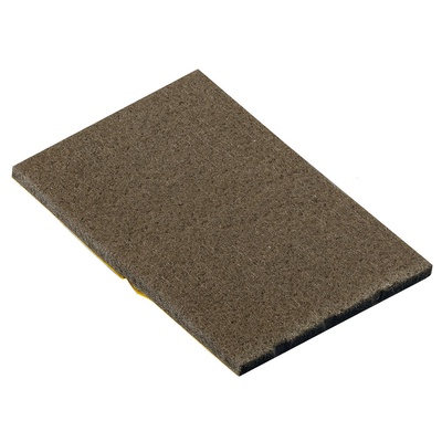 Découpe feutrine autocollant, rectangulaire, 90 x 60 x 5 mm, brun
