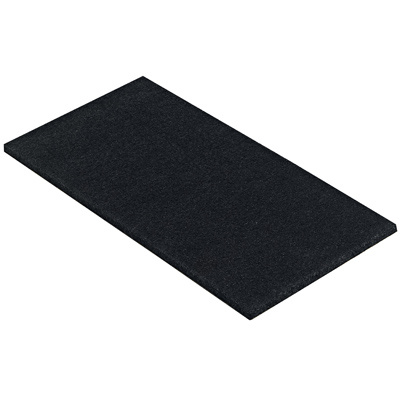 Découpe feutrine autocollant, rectangulaire, 200 x 100 x 4,5 mm, noir