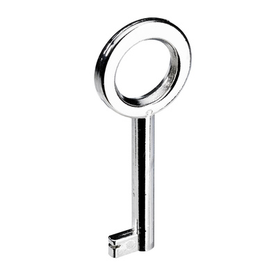 Key, 70 x 4 mm, steel, nickel plated