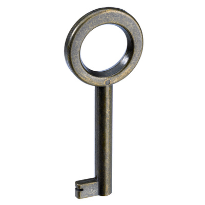 Key, 70 x 4 mm, steel, burnished