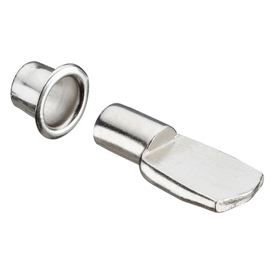 Taquets „cuillère“ avec douille, ø 7,5 mm, Acier, nickelée