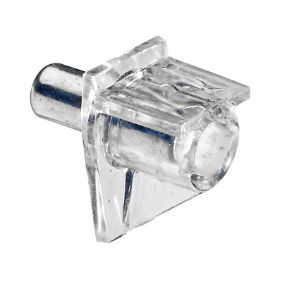 Taquets d’étagère Safety, Acier, Plastique, transparent