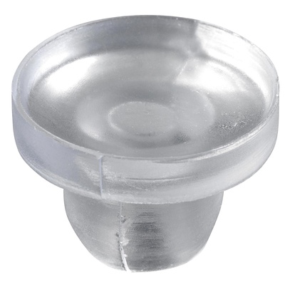 Support pour plaque en verre avec effet ventouse, ø 8 mm, Plastique, transparent
