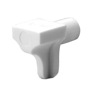 Taquets avec tenon, Plastique, blanc