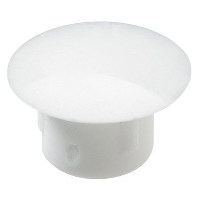 Caches à enfoncer, Ø 8 / 13 mm, Plastique, blanc