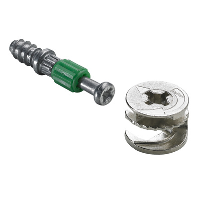 Ferrure d'assemblage Rastex 15, pour tablette ≥ 13 mm, dim. de tension 20 mm, ø de percage de 5 mm