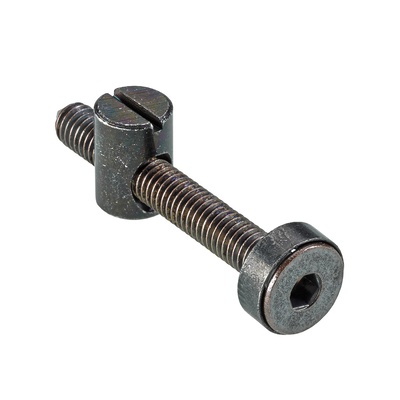 Verbindungsbeschlag mit Kloben VB 9, Senkkopf, M6 x 50 mm, Stahl, schwarz