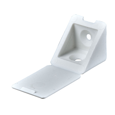 Raccord d'angle universel, 22 x 24 x 22 mm, Plastique, blanc