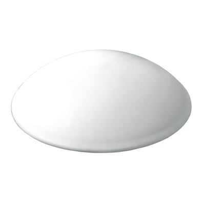 Tampons muraux à visser ou à coller, Ø 40 x 11 mm, Plastique, blanc