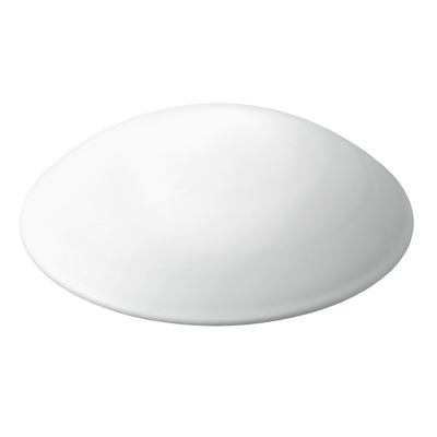 Tampons muraux à visser ou à coller, Ø 60 x 15 mm, Plastique, blanc