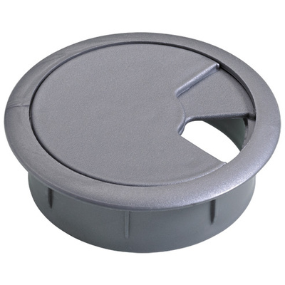 Passe-câble, Ø 60 x 21 mm, Plastique, Gris