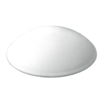 Tampons muraux à visser ou à coller, Ø 40 x 11 mm, Plastique, blanc