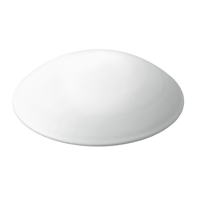 Tampons muraux à visser ou à coller, Ø 60 x 15 mm, Plastique, blanc