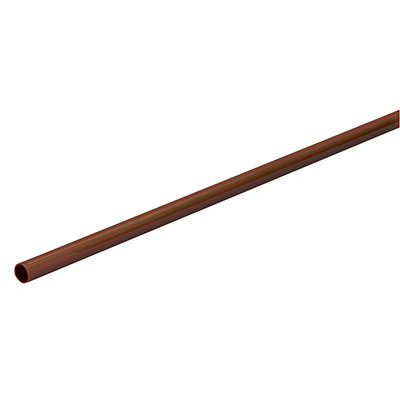 Tube de penderie, rond, Ø 25 x 1200 mm, Acier brun