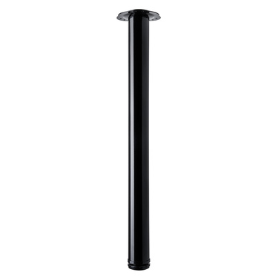 Tischbein, 700 - 730 x Ø 60 mm, Stahl, schwarz