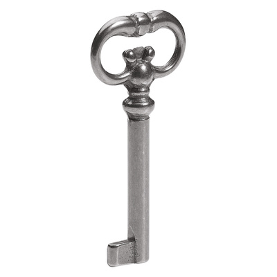 Key, 75 x 4 mm, steel, antique