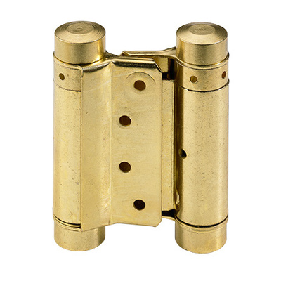 Swing door hinges, steel, brass plated