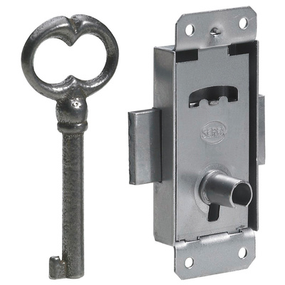 Screw-on lock, locking system of two doors