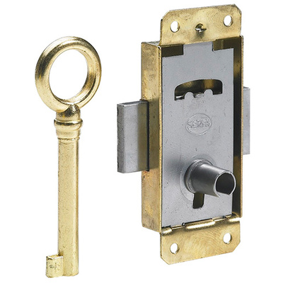 Screw-on lock, locking system of two doors